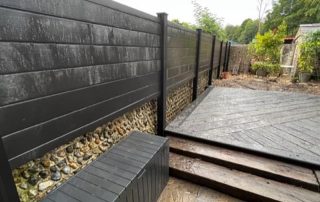 Millboard Composite Decking Installation in Back Garden by Wyldwood in Hampshire